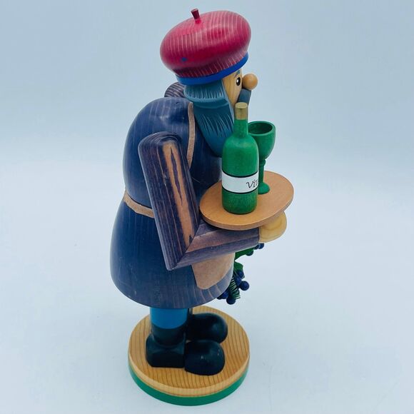 VTG Merck’s Family Old World Christmas Incense Holder Man Serving Wine German - Picture 5 of 11